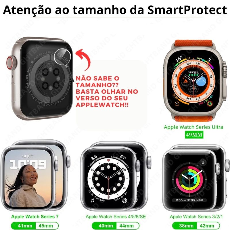 SmartProtect - Caixa Protetora para todos os Modelos de Apple Watch