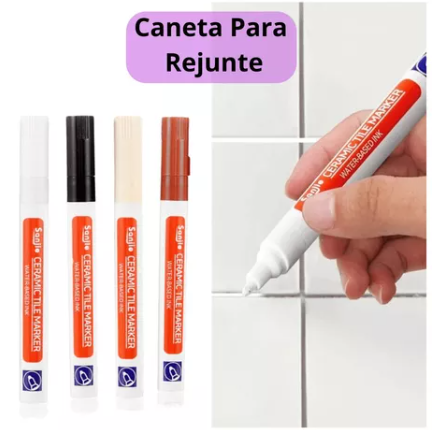 Caneta Restauradora de Rejunte/Cerâmica a Prova D´água - Diversas Cores