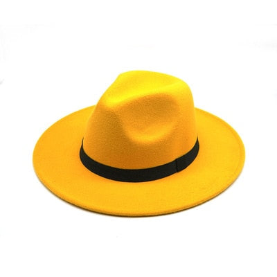 Chapéu Fedora de Feltro Anti-Alérgico Diversas Cores Tamanho M- 56 -58