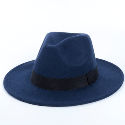 Chapéu Fedora de Feltro Anti-Alérgico Diversas Cores Tamanho M- 56 -58