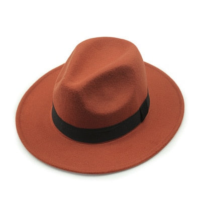 Chapéu Fedora de Feltro Anti-Alérgico Diversas Cores Tamanho M- 56 -58