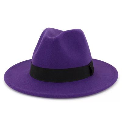 Chapéu Fedora de Feltro Anti-Alérgico Diversas Cores Tamanho M- 56 -58