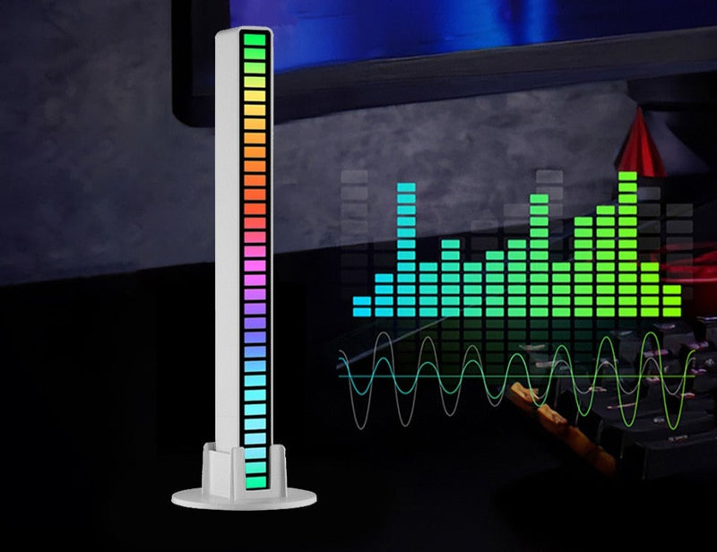 Barra de 32 Led Colorida que Sincroniza e Pulsa com a Batida da Música