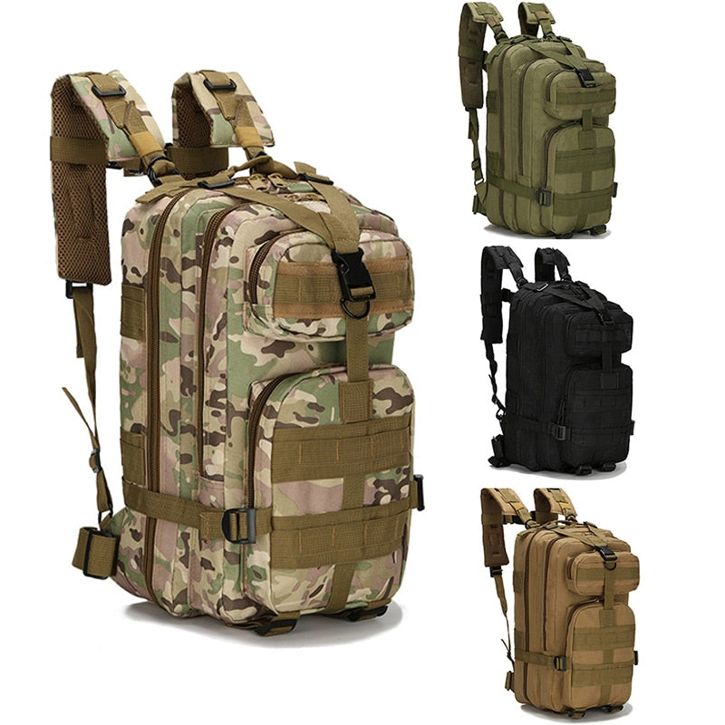 Mochila Estilo Militar de Nylon - Capacidade 30 Litros