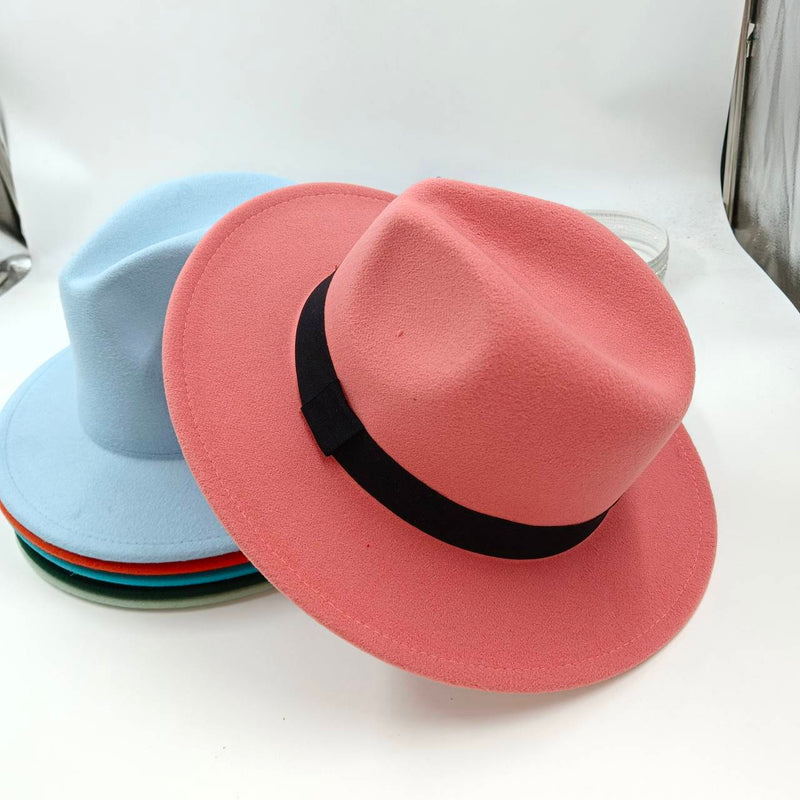 Chapéu Fedora de Feltro Anti-Alérgico Diversas Cores Tamanho M- 56 -58