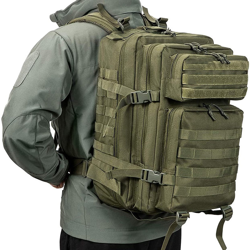 Mochila Estilo Militar de Nylon - Capacidade 30 Litros