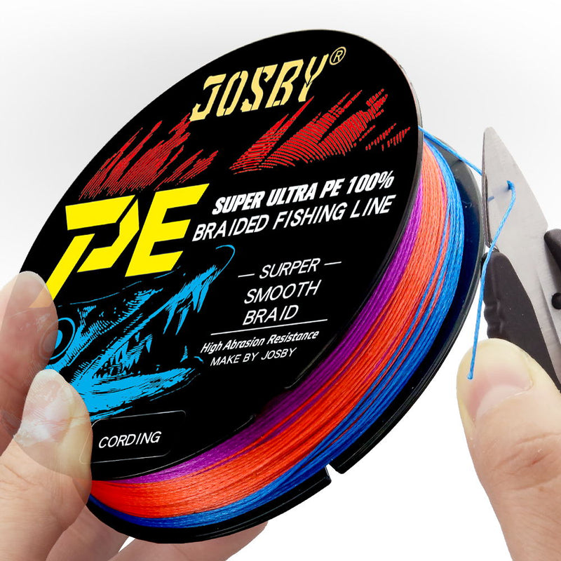 Linha Japonesa Multifilamento Trançada X4 JOSBY PE Super Power com 300m Disponível em 4 Cores