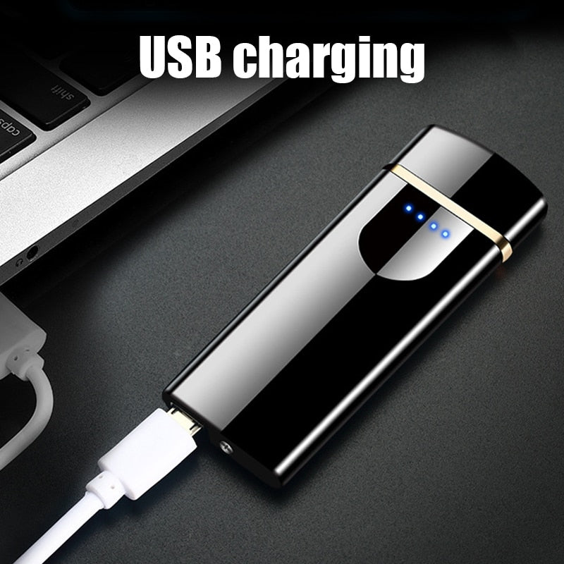 Isqueiro Elétrico a Prova de Vento - Carregamento via USB